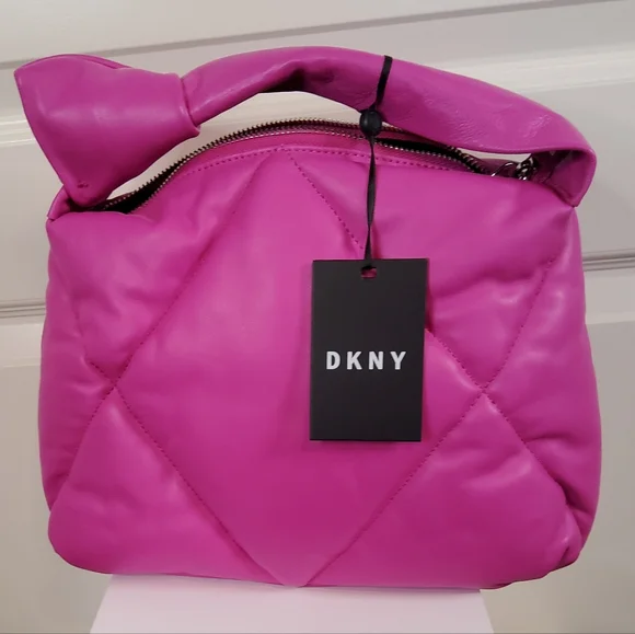DKNY QUILTED MODERNIST KNOT PURSE - Picture 3 of 12